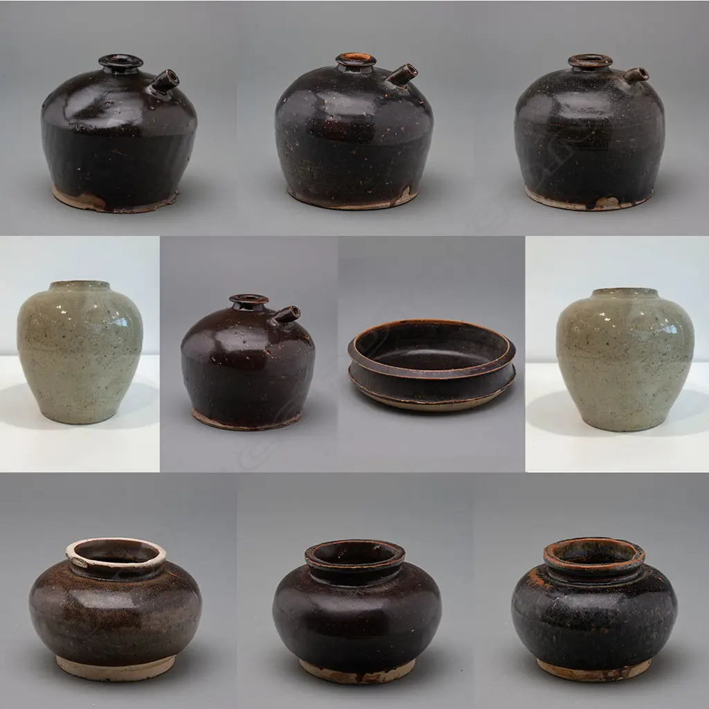 Ten Chinese 'Goldfields pottery’ and later vessels, Image 1++